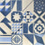Blue Handmade Patchwork Tile Tiles - Handmade